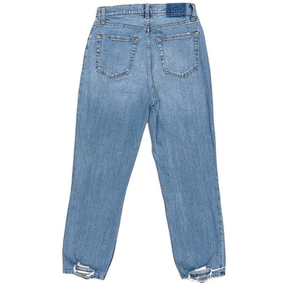 Abercrombie & Fitch The Ankle Straight Ultra High Rise in Light Wash Denim Sz 27 - Picture 3 of 15